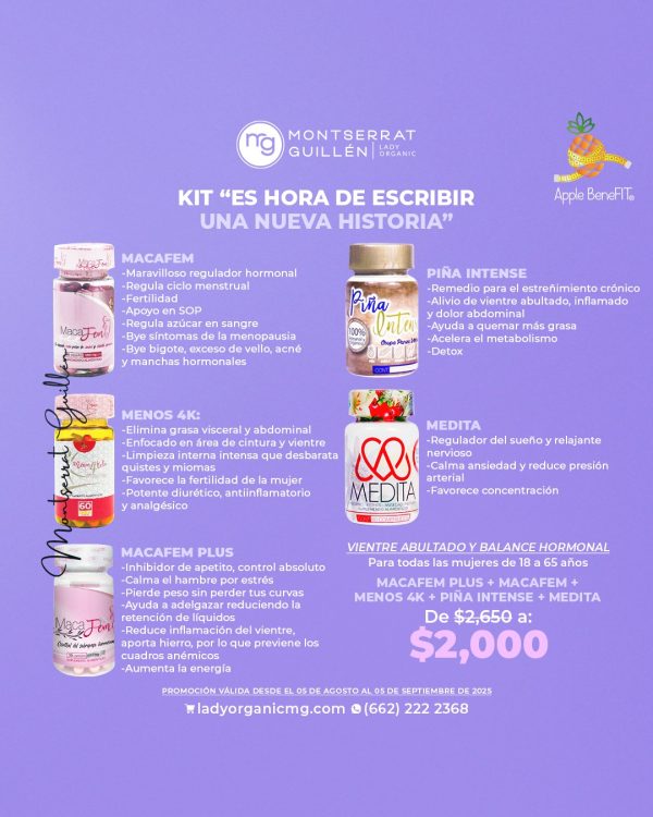 KIT "ES HORA DE ESCRIBIR UNA NUEVA HISTORIA"