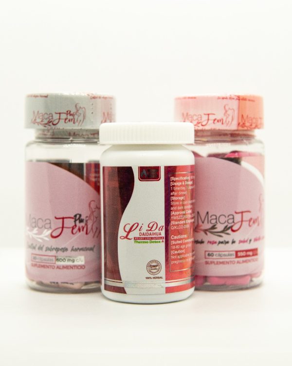 Promopack Macafem + MacaPlus +Lida Thermo Detox