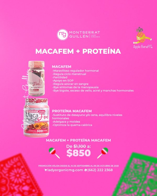 KIT "MACAFEM + PROTEÍNA MACAFEM"