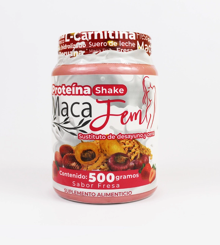 MacaFem Shake Fresa - Monserrat Guillen - Lady Organic